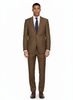 Novello Tobacco, Modern Fit, Pure Wool Suit by Tiglio Luxe - Tobacco