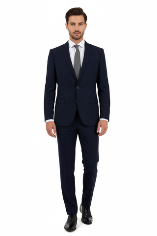 Porto, Slim Fit, Pure Wool Suit by Tiglio Luxe TIG1036