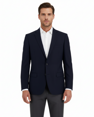 Porto, Slim Fit Pure Wool Blazer by Tiglio Luxe TIG1036