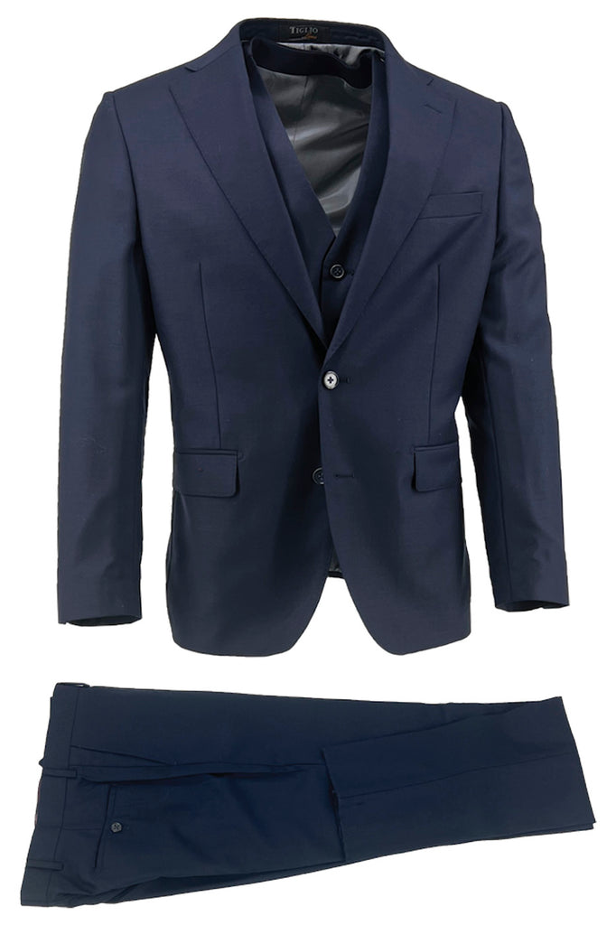 Tiglio Luxe New Blue Dolcetto Modern Fit, Pure Wool Jacket TIG1036 main image 1