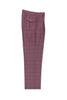 Fuchsia with navy blue windopane, Wide Leg Wool Dress Pant 2586/2576 by Tiglio Luxe CV447754/2