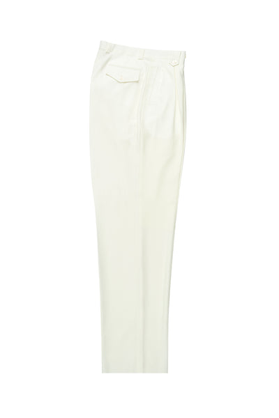 Offwhite Wide Leg Wool Dress Pant 2586/2576 by Tiglio Luxe
