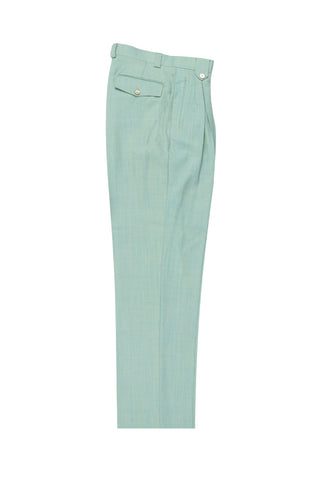 Mint Green, Wide Leg Wool Dress Pant 2586/2576 by Tiglio Luxe RS13005/1