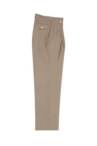 Taupe Wide Leg, Wool Dress Pant 2586/2576 by Tiglio Luxe