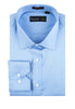Blue Dress Shirt, Regular Cuff, by Tiglio Genova TIG3013