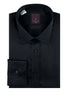 Black Slim Fit Shirt, Barrel Cuff, by Tiglio Slim Fit RC TIG3014