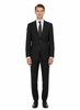 Porto Black, Slim Fit, Pure Wool Suit by Tiglio Luxe TIG1001