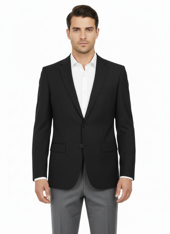 Porto, Slim Fit Pure Wool Blazer by Tiglio Luxe TIG1001