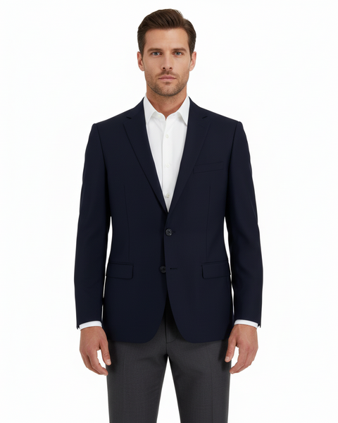Porto, Slim Fit Pure Wool Blazer by Tiglio Luxe TIG1036