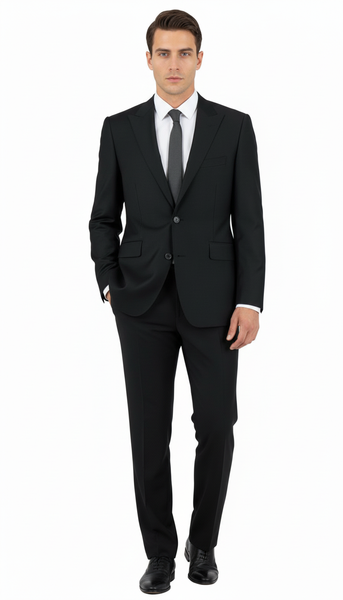 Barbaresco, Slim Fit, Pure Wool Suit by Tiglio Luxe TIG1001