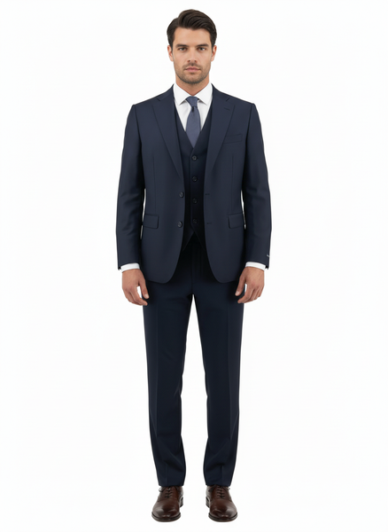 Dolcetto Suit and Vest, Modern Fit, Pure Wool by Tiglio Luxe TIG1036