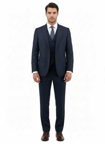 Dolcetto Suit and Vest, Modern Fit, Pure Wool by Tiglio Luxe TIG1036