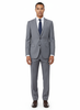 Novello Light Gray, Modern Fit, Pure Wool Suit by Tiglio Luxe E09063/26
