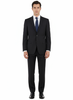 Novello Black, Modern Fit, Pure Wool Suit by Tiglio Luxe TIG1001