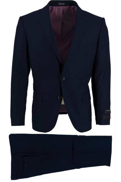 Porto, Slim Fit, Pure Wool Suit by Tiglio Luxe TIG1036