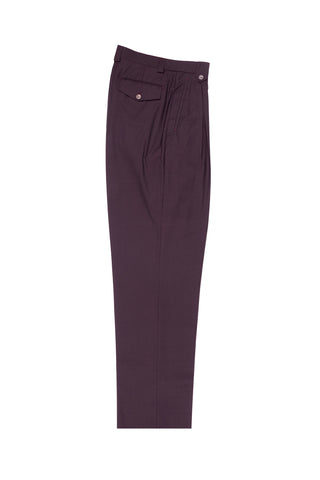 Wine Wide Leg, Wool Dress Pant 2586/2576 by Tiglio Luxe 848651/4245