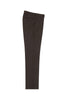 Brown Birdseye Flat Front Wool Dress Pant 2560 by Tiglio Luxe IDM7018/7