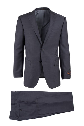 Novello Charcoal Gray, Modern Fit, Pure Wool Suit by Tiglio Luxe TIG1010