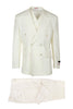 EST OFF-WHITE, Pure Wool, Wide Leg Suit & Vest by Tiglio Rosso