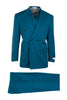 EST Teal, Pure Wool, Wide Leg Suit & Vest by Tiglio Rosso R899611/4500