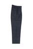 Blue, Black and Brown Check with Tan Windowpane Wide Leg, Wool Dress Pant 2586/2576 by Tiglio Luxe RF1023/1