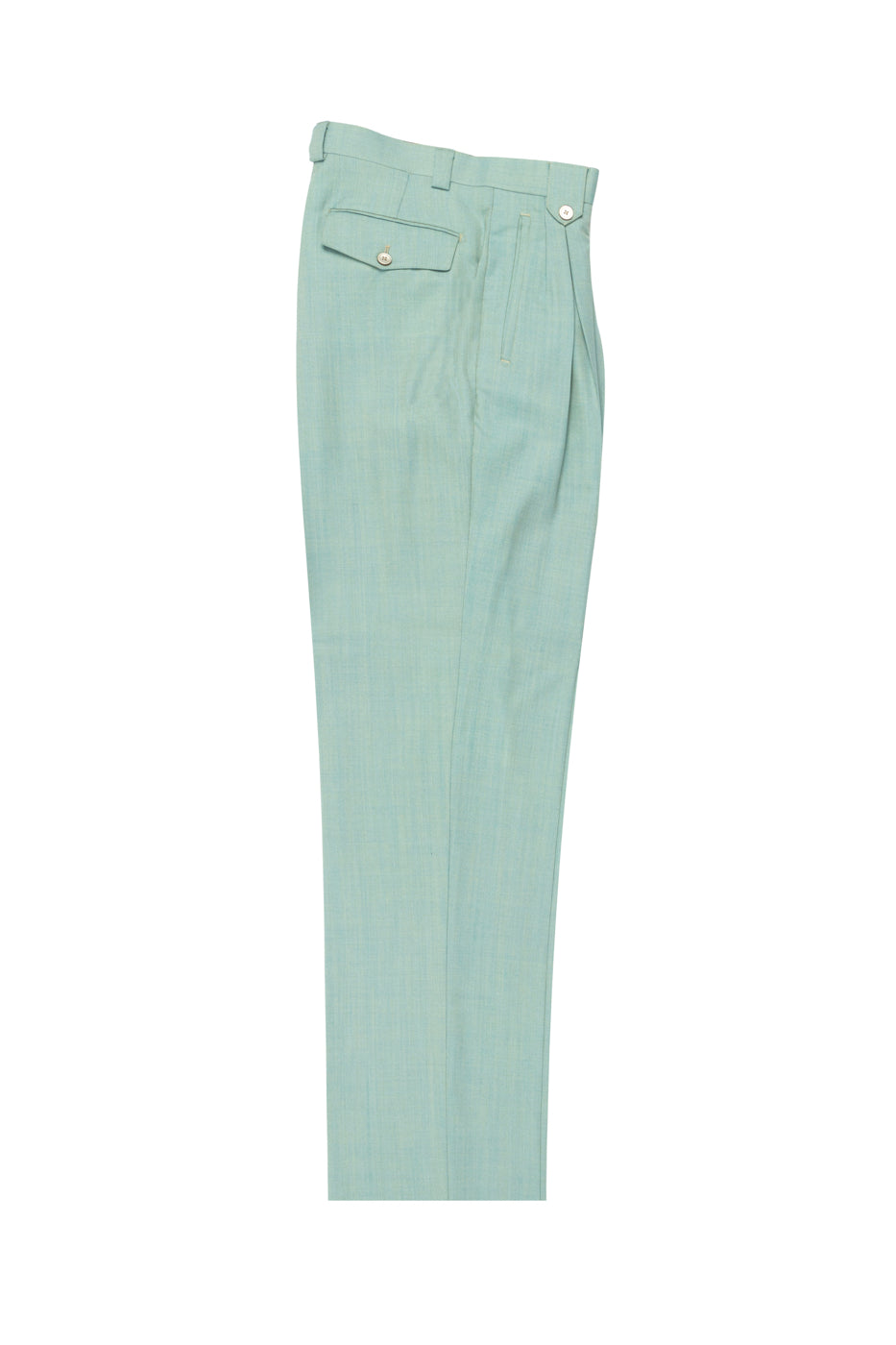 Mint Green, Wide Leg Wool Dress Pant 2586/2576 by Tiglio Luxe RS13005/