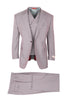 San Giovesse Pale Violet Red, Pure Wool, Wide Leg Suit & Vest by Tiglio Rosso RS13005/2