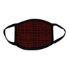 Red Houndstooth Face Mask