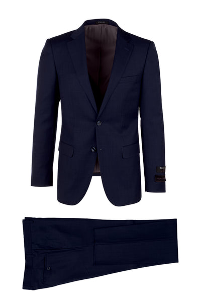 Porto, Slim Fit, Pure Wool Suit & Vest by Tiglio Luxe TIG 5966