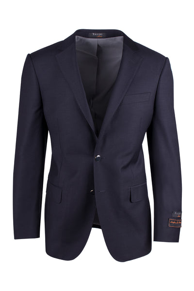 Novello Navy, Pure Wool, Modern Fit Blazer by Tiglio Luxe TIG1002