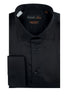 Black Dress Shirt, French Cuff, by Tiglio Genova FC TIG3014
