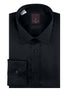 Black Slim Fit Shirt, Barrel Cuff, by Tiglio Slim Fit RC TIG3014