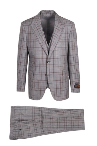 Prosecco Modern Fit, Pure Wool Suit & Vest by Tiglio Luxe TL4009/1