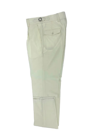 Offwhite Semi-Wide Leg Wool Marbella Dress Pant by Tiglio Lux