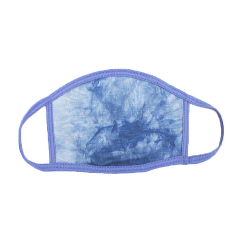 Sky Blue Tie-Dye Face Mask