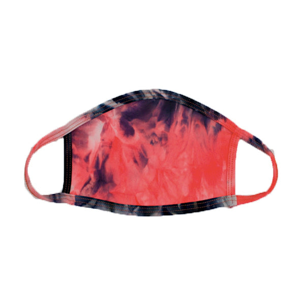 Pink and Black Tie-Dye Face Mask